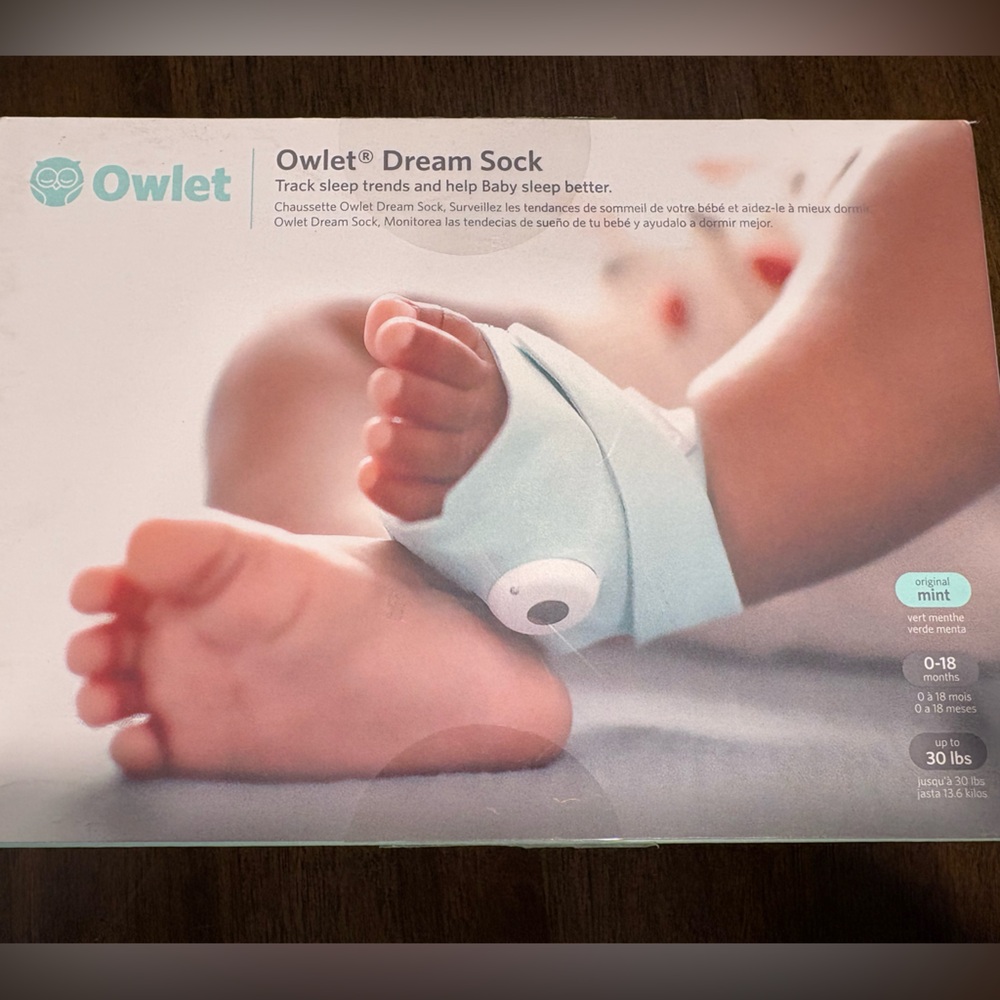 Owlet Dream Sock in Light Blue